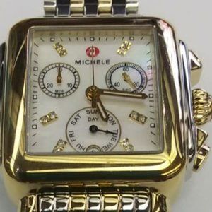 Michele Watch Two toned Gold and Silver